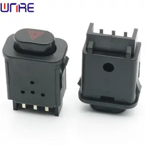 Electric vehicle signal warning lamp danger alarm self-reset button switch