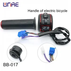 BB-016 BB-017 Premium E-Bike Handle Integrated Horn/Turn Signal/Lights Tactile Feedback for City Commuter E-Mopeds