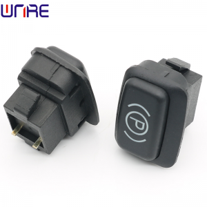The electric driver pulls the switch P key to stop the two-pin lock-free button switch