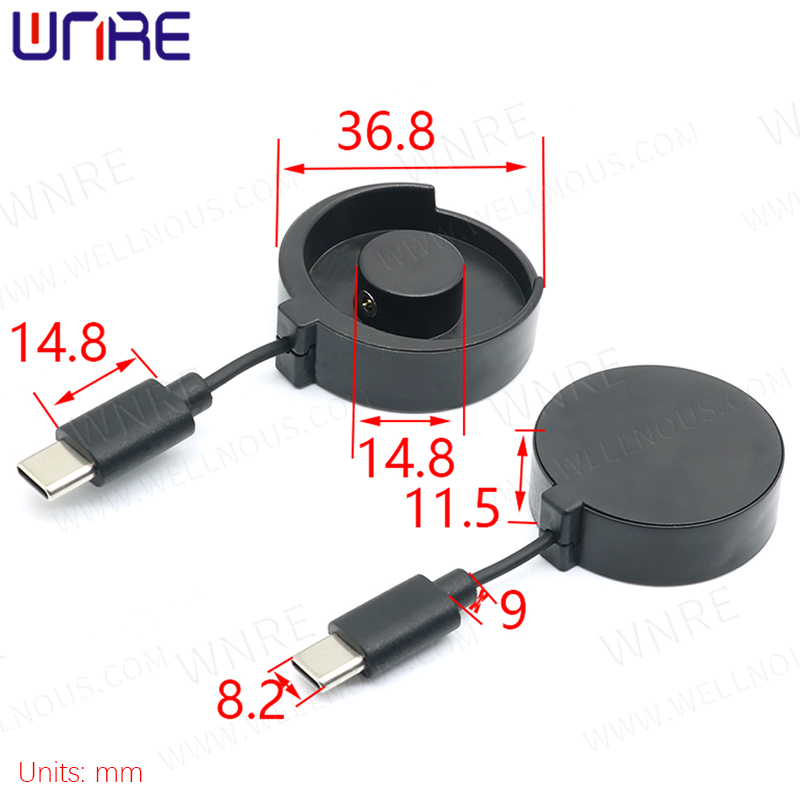 ircular Magnetic Charging Compartment With Android Type-C 5