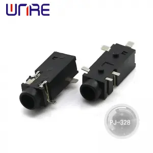 PJ-328 Headphone Socket 5 pins Black, High quality