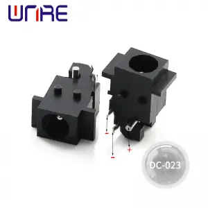 Black DC5.5*2.1mm DC power socket Female panel Install connectors DC-023