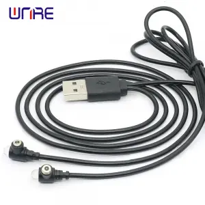 CX-4mm-LED Magnetic Connector Power Supply With Wire Charging Interface Terminal USB Male Connector