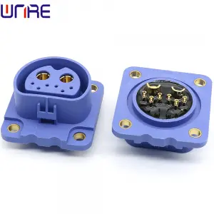Female Waterproof Power Plug M36 2+6 Energy Storage Connector High Current Connector 120A