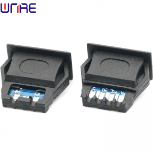 TYPE-C-00010 Connector Waterproof Buckle Inclined USB Interface Charging Micro Socket
