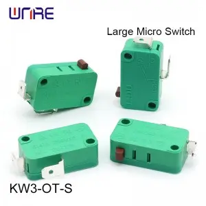 KW3-OT-S Largre Micro Switch Green Heavy Duty 16A 250V for CNC Machines/Conveyors/Packaging Equipment/Robotic Arms