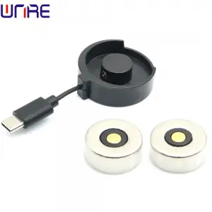 Circular Magnetic Charging Compartment With Android Type-C Interface Male Female Socket Connector