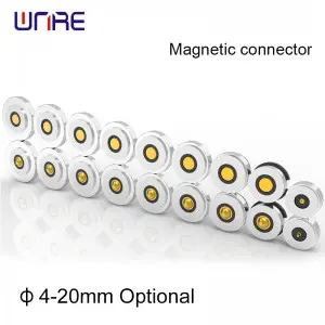 φ4-20mm Magnetic Connector Pogopin Male Female Customizable High-Current Charging Socket High-Force Contact Terminal