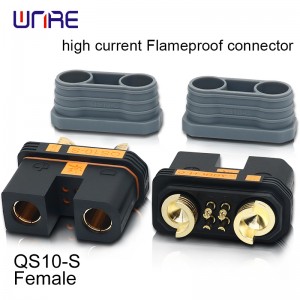 QS10-S High current flameproof connector Male and female 180A Gold-plated Energy Storage