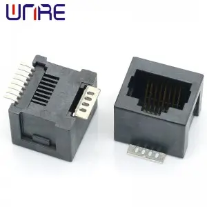 RJ45-5445-1X1-8P8C-SMT All Plastic Without Light Network Socket Connector Interface