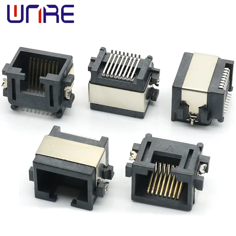 RJ Sinking Plate 8.6 Belt Type Stainless Steel Braided Tape Network Socket Connector Interface