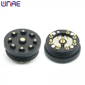 Pogopin Magnetic Connector A13-14mm-8P Male Female Adsorption Circular Threaded Charging Port