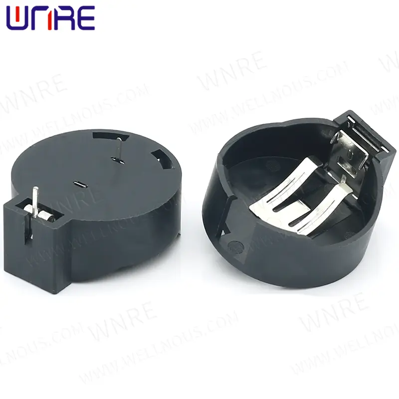 BS-2477 Black BS Battery Holder Coin Cell Button Cell Case Box Battery Socket 5Pcs