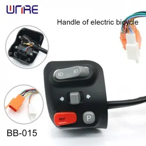BB-015 Premium E-Bike Handle Integrated Horn/Turn Signal/Lights Tactile Feedback for City Commuter E-Mopeds