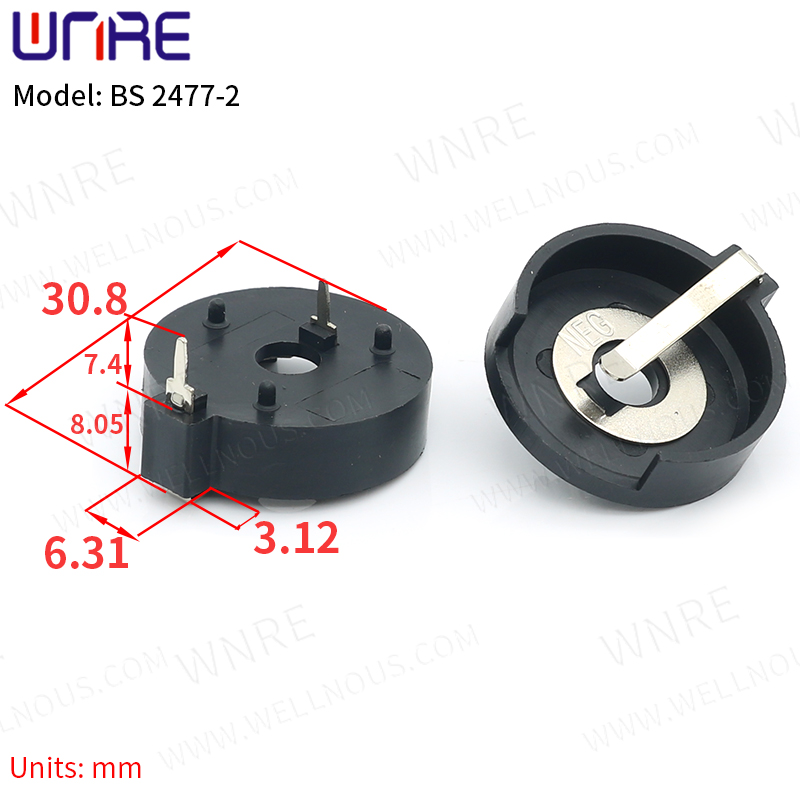 BS-2477-2 BS Battery Holder Coin Cell Button Cell Battery Storage Socket Holder Case Box Socket 5Pcs2
