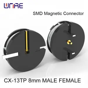 CX-13TP SMD Magnetic Connector Pogopin Customizable Male Female Charging Socket For IndustrialRobot EVCharging Wireless Charging