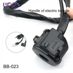 BB-023 E-Bike Handle with Horn Button Turn Signals Compatible with Popular E-Scooter Models