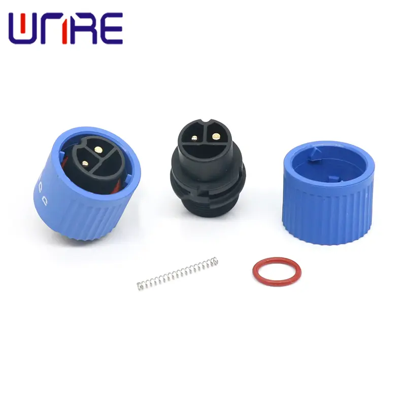 M19-2+0 Male Female Lithium Battery Connector 500V AC Charging Energy Storage Connector Plug