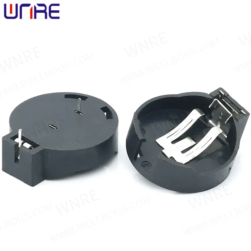 BS Battery Holder Connector BS-2450 Black Case Box Coin Cell Button Cell Battery Socket 5Pcs