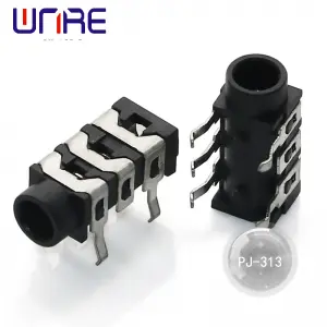PJ-313 Socket Panel Mount 3.5mm stereo case socket 3.5mm jack socket