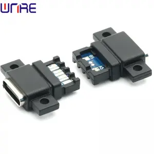 TYPE-C-00040 Power Connector With Upper And Lower Locking Screws Buckle USB Interface Socket