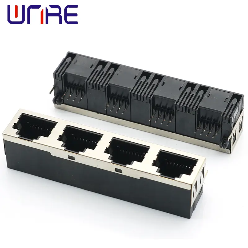 RJ45-56-1X4 Half Pack With Shell New Module Connector1
