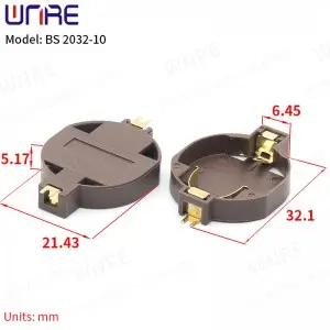 5Pcs Black BS-2032-10 BS Battery Holder Case Box Coin Cell Button Cell Battery Storage Socket