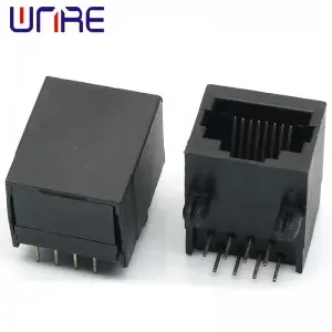 RJ45-58C Single Port Full Plastic Connector Crystal Head Network Socket Connector Interface