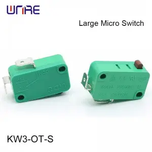 KW3-OT-S Largre Micro Switch Green Heavy Duty 16A 250V for CNC Machines/Conveyors/Packaging Equipment/Robotic Arms