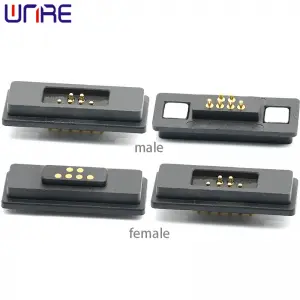 Pogopin CZX-E3-6P Square Magnetic Connector Male Female Charging Socket Connector