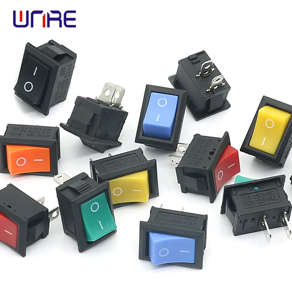 What are the colors and purposes of ship switches?