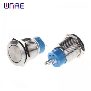 19F flat head normally closed normally open self-locking reset without lamp