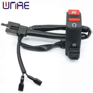 BB-027 Basic E-Bike Handlebar for Beginners Simple Horn Signal Controls Fits Common E-Mopeds
