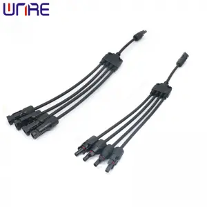 Y-shaped Five Way Photovoltaic Connector Male And Female Plug One Quarter Adapter