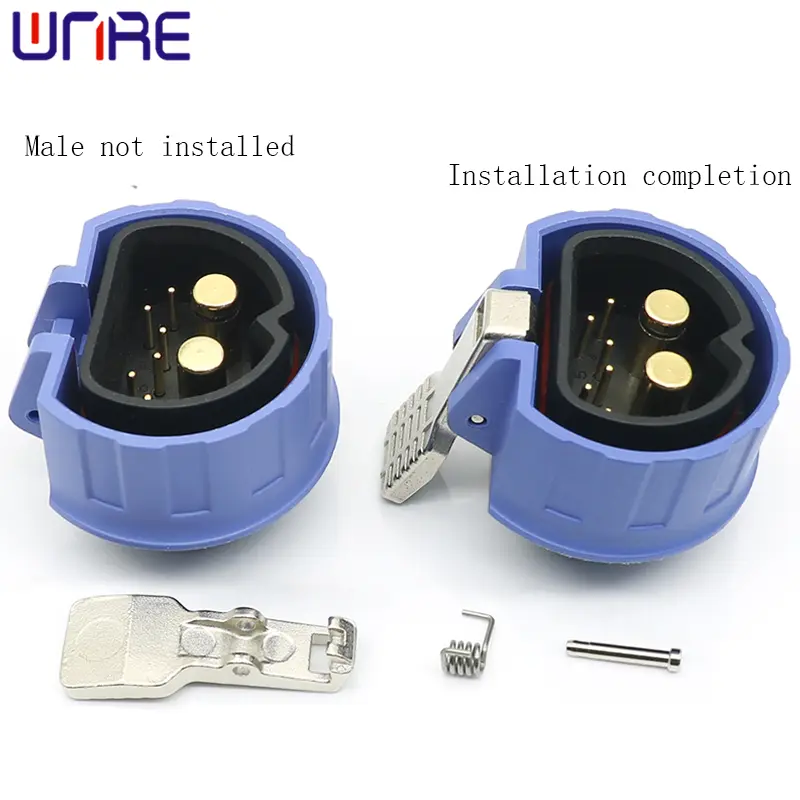 M36 2+6 Energy Storage Connector High Current Connector 120A Male Waterproof Power Plug