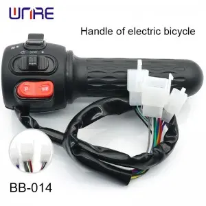 BB-014 E-Scooter Handle w/Glove-Friendly Horn Button & Self-Resetting Turn Signals for Shared Mobility Services