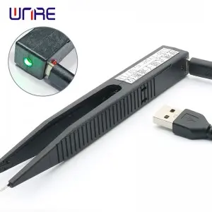 Portable tweezers testing clip positive and negative pole rapid power on detection instrument