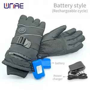 Electrically heated gloves Magnetic 7.4V battery charging Motorcycle gloves