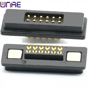 CZX-E3 12P Waterproof Square Magnetic Connector Pogopin Male Female Socket Charging Connector