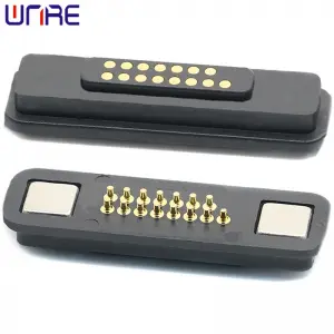 CZX-E4 15P Pogopin Magnetic Connector Male Female Suction Magnet Charging Socket Connector