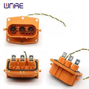 High voltage electrical insulation energy storage 8mm three-core connector price is reasonable
