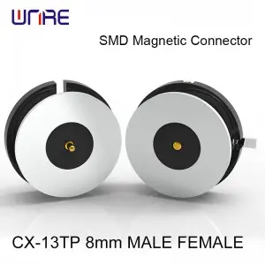 CX-13TP SMD Magnetic Connector Pogopin Customizable Male Female Charging Socket For IndustrialRobot EVCharging Wireless Charging
