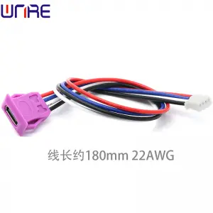 Type-c-00130 Snap Slope 4P Fast Charging Data Cable Socket USB Power Connector Port Female Socket