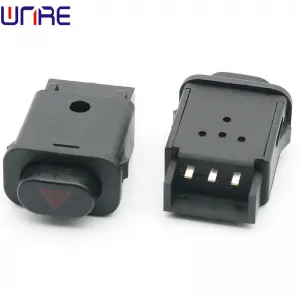 Electric vehicle signal warning lamp danger alarm self-reset button switch