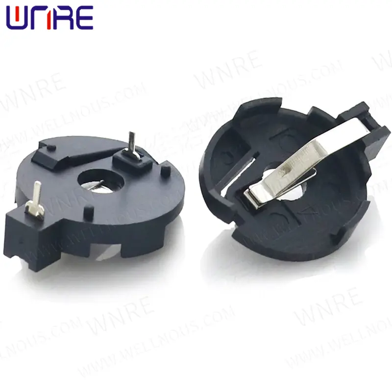 BS 2032-3 Black BS Battery Holder Button Cell Case Box Coin Cell Battery Storage Socket 5Pcs1