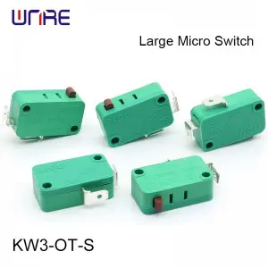 KW3-OT-S Largre Micro Switch Green Heavy Duty 16A 250V for CNC Machines/Conveyors/Packaging Equipment/Robotic Arms