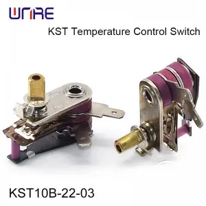 KST10B-22-03 Temperature Control Switch Commercial Grade Thermostat 250V 10A for Office and Shop Heating Systems