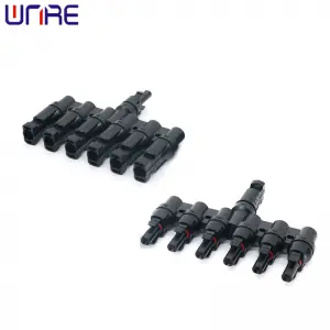 T-shaped Seven Way Photovoltaic Connector Male And Female Docking Plug Solar Module DC Plug