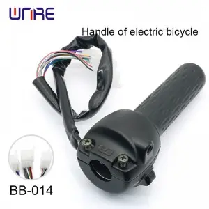 BB-014 E-Scooter Handle w/Glove-Friendly Horn Button & Self-Resetting Turn Signals for Shared Mobility Services