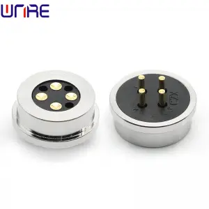Magnetic Connector 4Pin Circular Intelligent Charging Port 2A12V Male Female Pogopin Connector